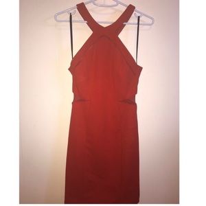 Red formal dress